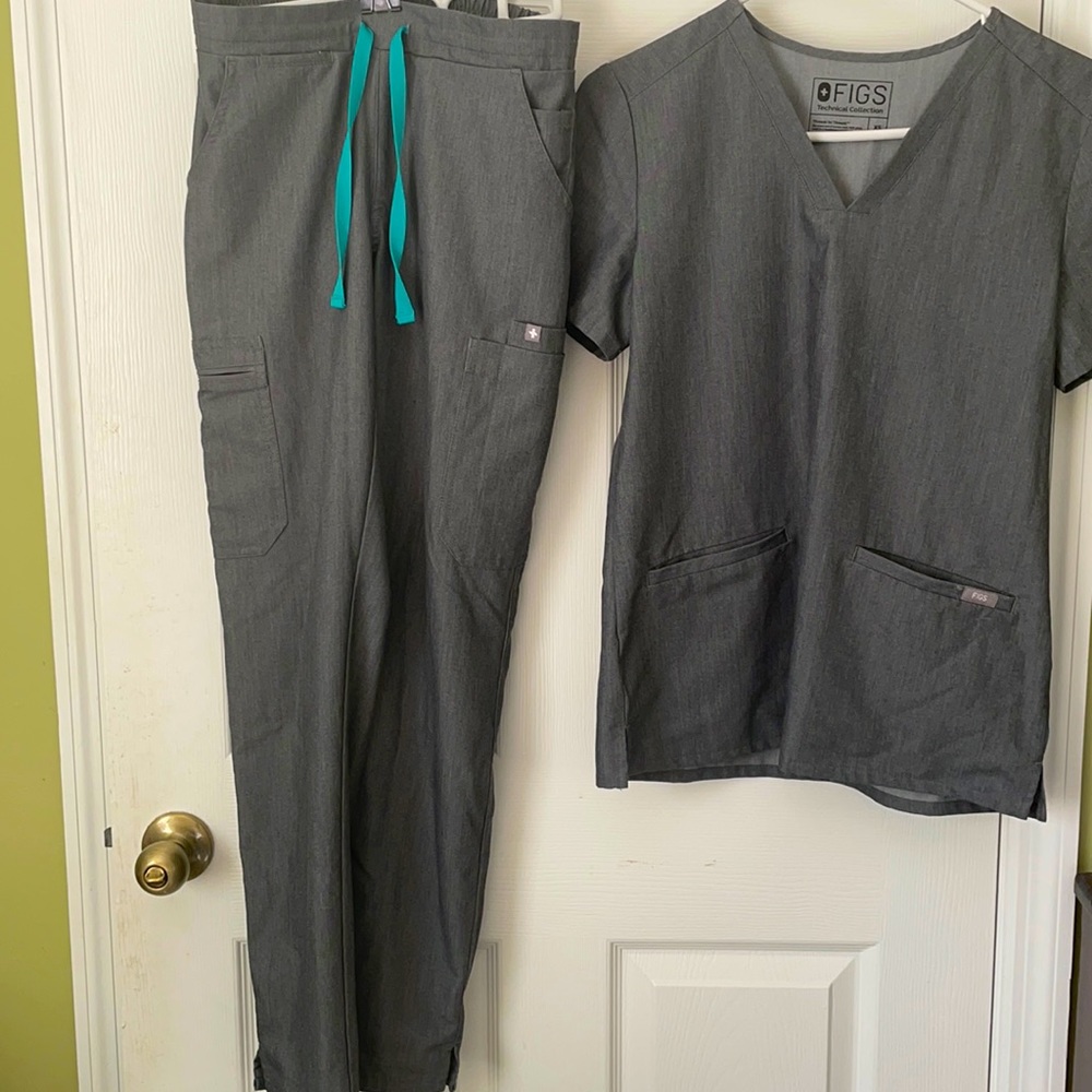 Figs grey technical collection scrubs.